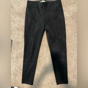 Loft faux suede leggings black size med